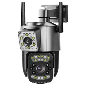 4G dual lens outdoor security wifi waterproof camera