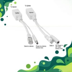 Power over Ethernet (PoE) injectors and splitters